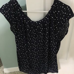 Navy Blue Blouse